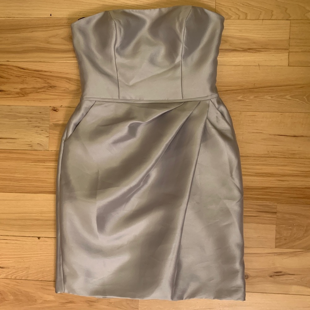 Silver/Gray Strapless Dress